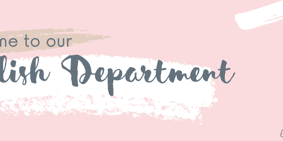 Pastel Pink English Class Google Classroom Header