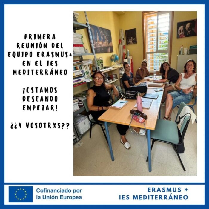 Primera reu del Equi Erasmus+ en el IES Mediterráneo